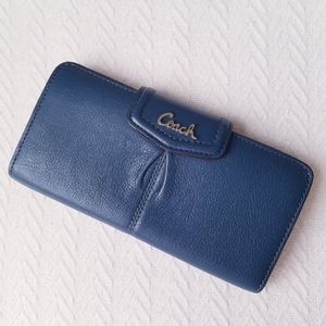 COACH WALLET BLUE LEATHER COACH WALLET